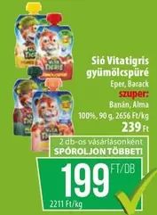 Vitatigris gyümölcspüré