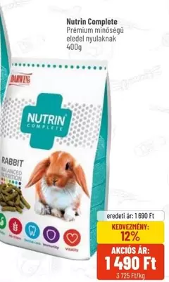 Complete Prémium minőségű eledel nyulaknak