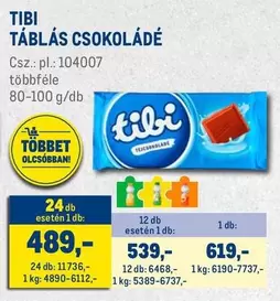 TÁBLÁS CSOKOLÁDÉ