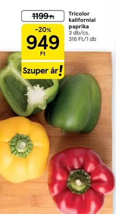 Paprika - Tricolor kaliforniai paprika