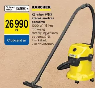 Karcher - WD3 száraz-nedves porszívó