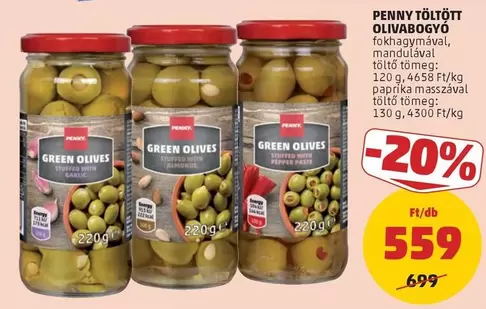 Paprika - TÖLTÖTT OLIVABOGYÓ