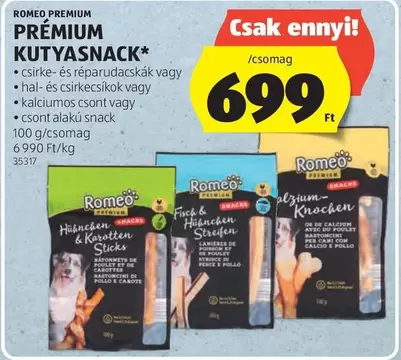 PRÉMIUM KUTYASNACK