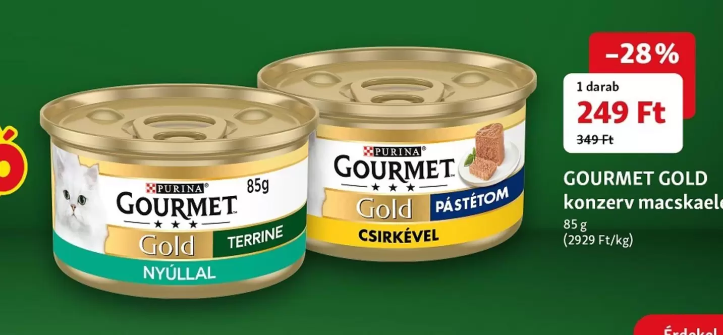 GOURMET GOLD konzerv macskaele