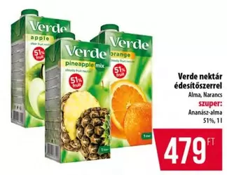 Apple - Verde nektár édesítőszerrel