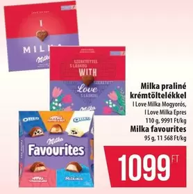 Milka praliné krémtöltelékkel