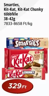 Smarties, Kit-Kat, Kit-Kat Chunky