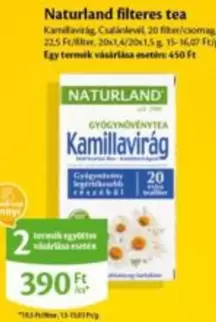 filteres tea Kamillavirág