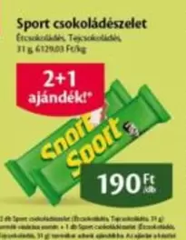 Sport csokoládészelet