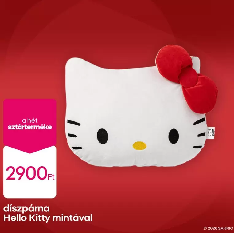 Hello Kitty - díszpárna  mintával