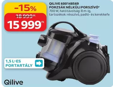 PORZSÁK NÉLKÜLI PORSZÍVÓ 600148569