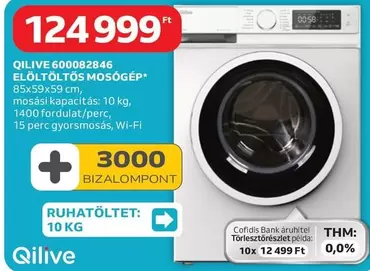 600082846 ELÖLTÖLTŐS MOSÓGÉP