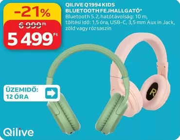 Q1994 KIDS BLUETOOTH FEJHALLGATÓ