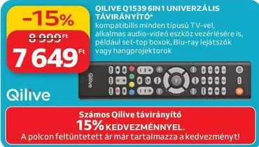 Q1539 6IN1 UNIVERZÁLIS TÁVIRÁNYÍTÓ