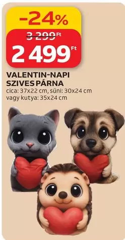 Cica - VALENTIN-NAPI SZIVES PÁRNA
