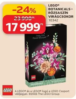 Lego - BOTANICALS-RÓZSASZÍN VIRÁGCSOKOR 10342