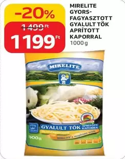 GYORS-FAGYASZTOTT GYALULT TÖK APRÍTOTT KAPORRAL