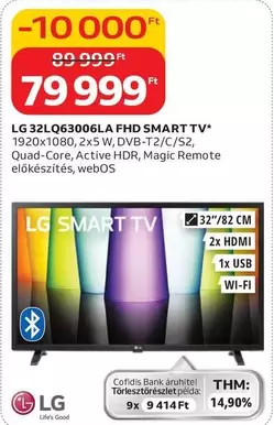 Lg - 32LQ63006LA FHD SMART TV