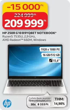 Hp - 250R G10 B9YQ8ET NOTEBOOK