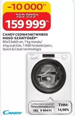 CSOW4746TWMB5S MOSÓ-SZÁRÍTÓGÉP