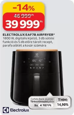 Electrolux - EAF7B AIRFRYER