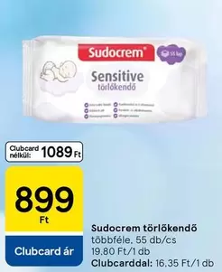 Sudocrem - törlőkendő