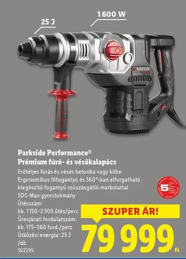 Prémium fúró- és vésőkalapács