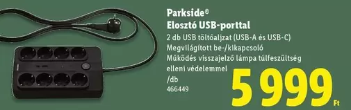 Elosztó USB-porttal