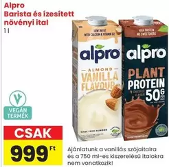 Barista és ízesített növényi ital