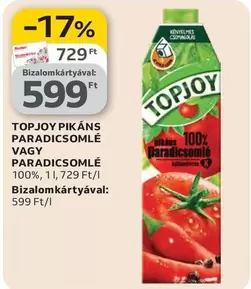 PIKÁNS PARADICSOMLÉ VAGY PARADICSOMLÉ