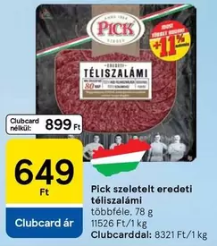 szeletelt eredeti téliszalámi