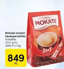 instant kávéspecialitás