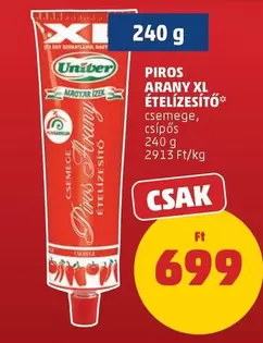PIROS ARANY XL ÉTELÍZESÍTŐ