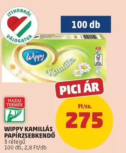 KAMILLÁS PAPÍRZSEBKENDŐ