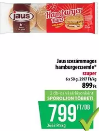 szezámmagos hamburgerzsemle