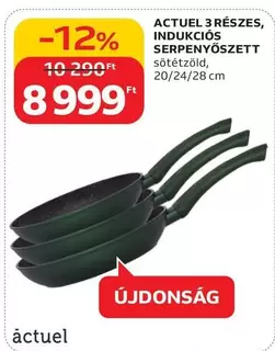 3 RÉSZES, INDUKCIÓS SERPENYŐSZETT