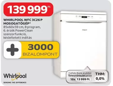 Whirlpool - WFC 3C26 P MOSOGATÓGÉP
