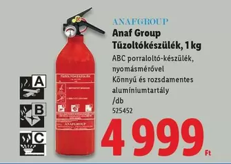 Tűzoltókészülék, 1 kg