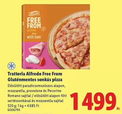 Free From Gluténmentes sonkás pizza
