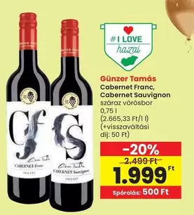 Cabernet Franc, Cabernet Sauvignon