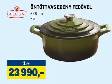 ÖNTÖTTVAS EDÉNY FEDŐVEL