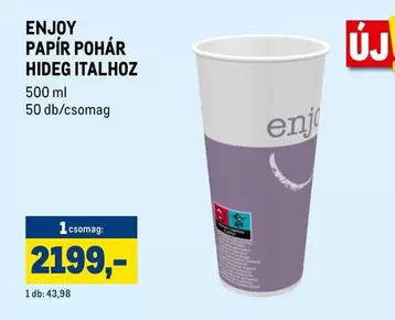 PAPÍR POHÁR HIDEG ITALHOZ