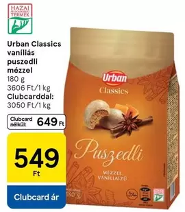 vaníliás puszedli mézzel