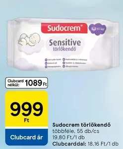 Sudocrem - törlőkendő
