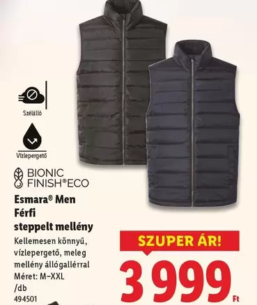 Férfi steppelt mellény