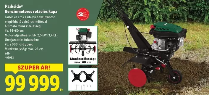 Benzinmotoros rotációs kapa