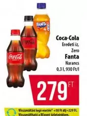 Coca Cola - Eredeti íz, Zero, Narancs