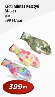 Kerti Mintás Kesztyű M-L-es