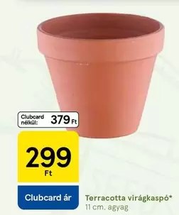Terracotta virágkaspó*