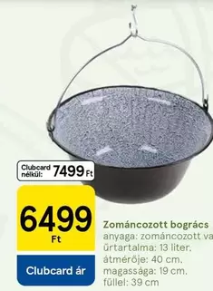 Zománcozott bogrács